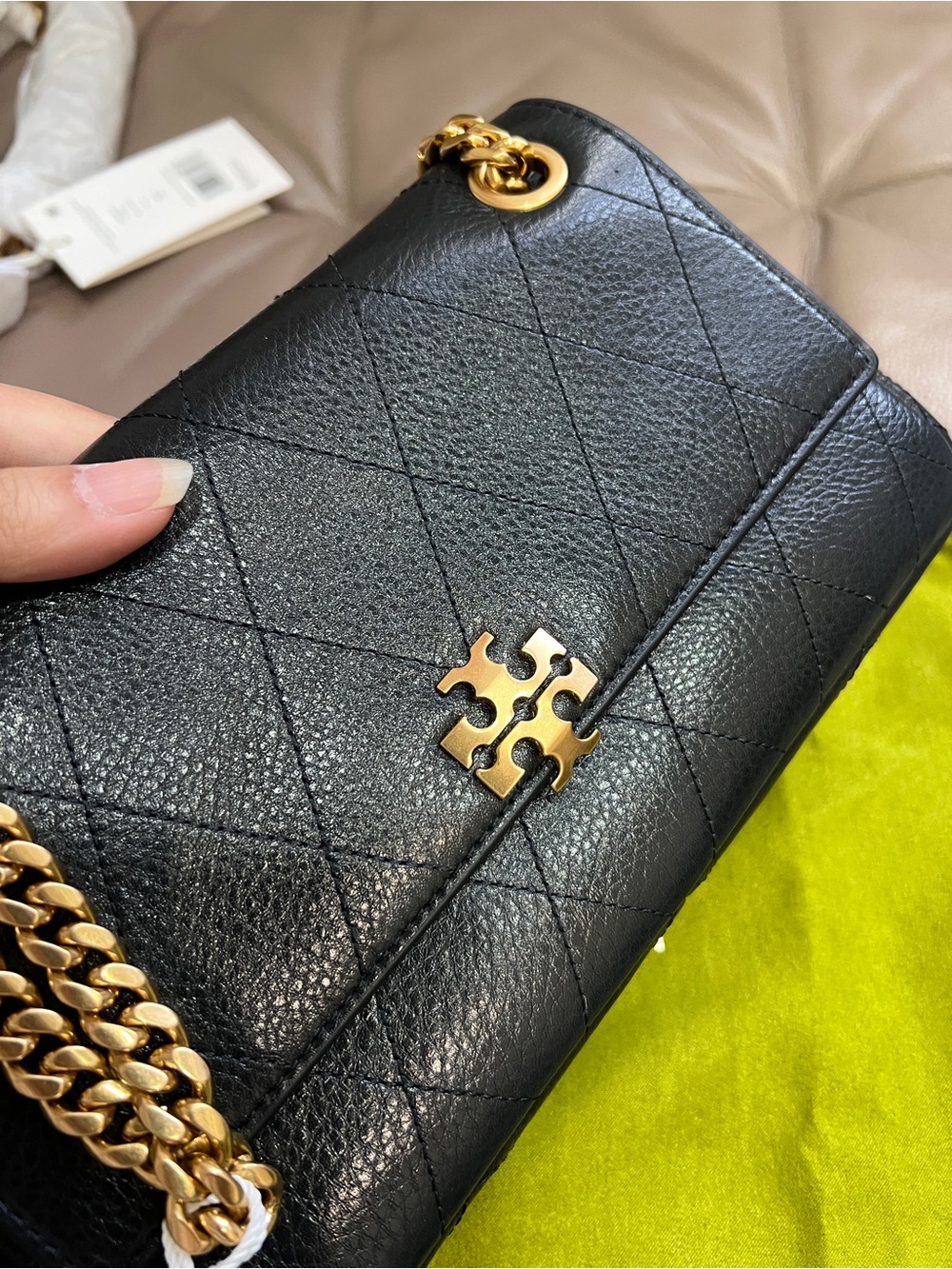 NWT Tory Burch SMALL CHARLIE QUILTED SHOULDER BAG - Picture 7 of 12